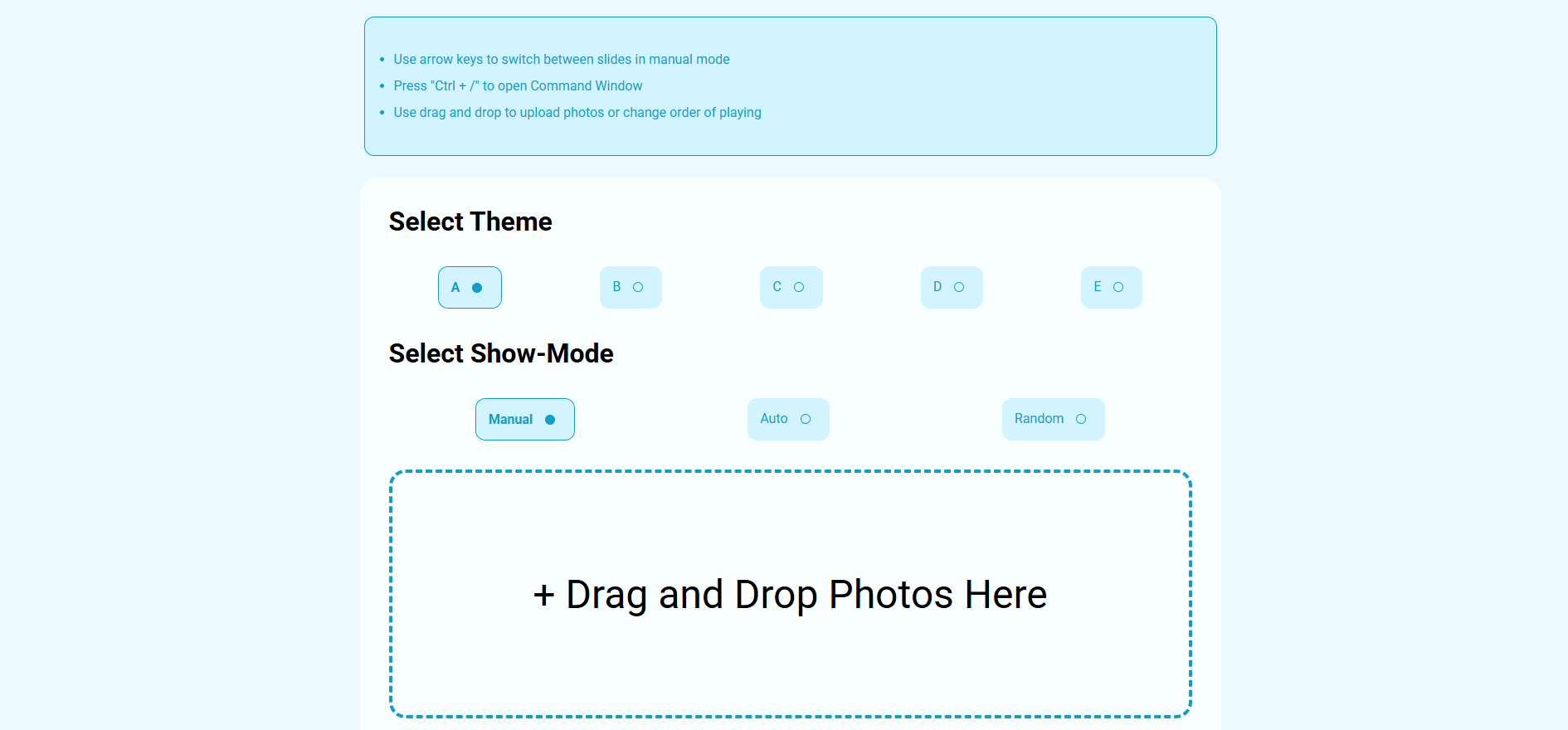 SlideShow web Application